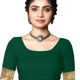 KSALIYA Green Art Silk Sarees image 4