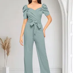 The Roadster Lifestyle Co. Women Sweetheart Neck Basic Jumpsuit-image-46
