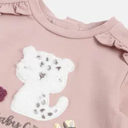 Chicco Girls Graphic Printed Round Neck T-shirt image 4