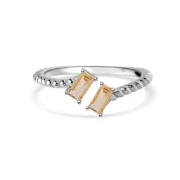 Ornate Jewels 925 Silver Natural Citrine Adjustable Ring-image-28