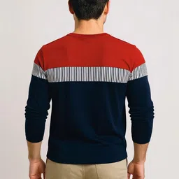 FASHIUM Men Colourblocked T-shirt image 2