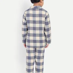 Clt.s Unisex Kids Checked Night suit image 4