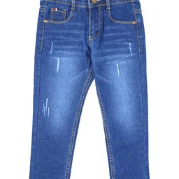 Under Fourteen Only Mild Washed & Distressed Jeans - Blue-image-20