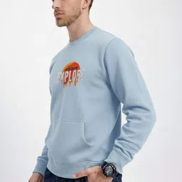 FITINC Men Printed Sweatshirt image 4