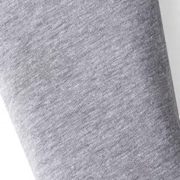 Babyhug Cotton Lycra Knit Full Length Solid Color Leggings with Stretch - Grey image 3