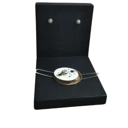 Gojeeva Black & White 2 Pieces Textured Wooden Square Shaped Wall Lamps image 4