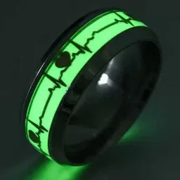 Zoey Men Silver-Plated Stainless Steel Radium Light Adjustable Finger Ring-picture-18