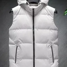 Mast & Harbour Men Hooded Solid Gilet Jacket image 3