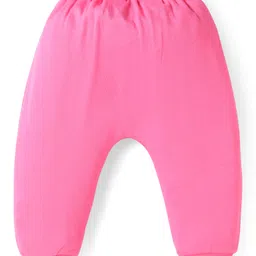 Babyhug Disney Interlock Knit Full Length Diaper Legging with Minnie Mouse Graphics Pack of 3 - Pink Green & Orange image 5