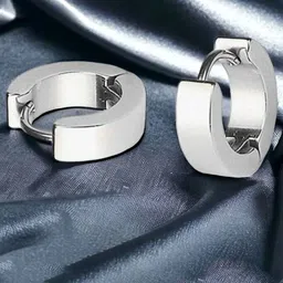PolluxCraft Silver-Plated Korean Contemporary Hoop Earrings-picture-38