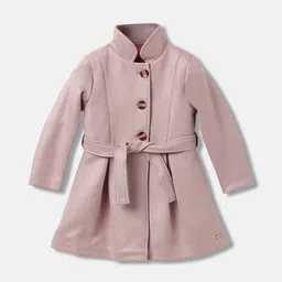 Blue Giraffe Girls Single-Breasted Overcoat-image-44