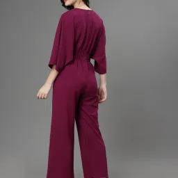 KASSUALLY Maroon Maxi Jumpsuit image 2