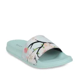 Elle Women's Pista Green Slides image 2