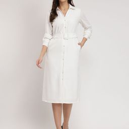 FableStreet Women V-Neck Shirt Dress-picture-47
