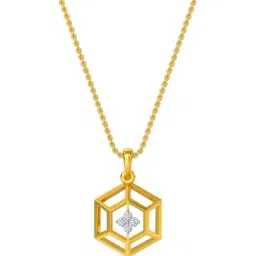 Kisna Diamond & Gold Jewellery 18k Luisa Diamond Pendant-picture-46