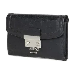 Guess Black Textured Wallet image 2