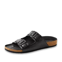 Neemans Men's Cork Black Casual Sandals image 2