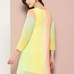Qurvii Multicolor Ombre Shift Dress image 2