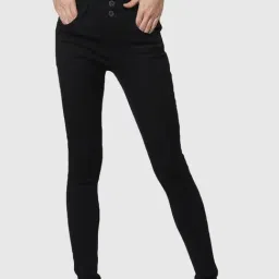 Only Black Cotton High Rise Jeggings-image-84