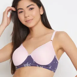 Clovia Pink Non Wired Padded T-Shirt Bra-picture-36