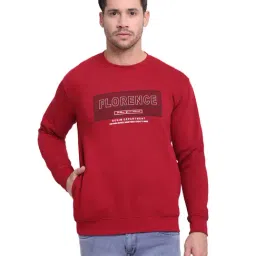Cantabil Maroon Printed Sweatshirt-picture-18