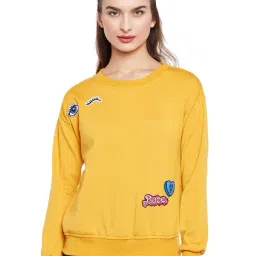 Belle Fille Yellow Patchwork Sweatshirt-image-55