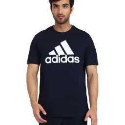 adidas Blue Round Neck T-Shirt-image-28