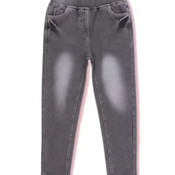 Cutecumber Girls Grey Washed Jeggings-image-18