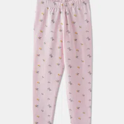 R&B Kids Pink Printed Slim Fit Leggings-picture-13