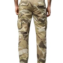 Royal Enfield Essential Light Olive Regular Fit Camo Print Cargos image 2