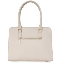 Sugarush Amina Beige PU Solid Handbag image 2