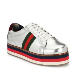Eego Italy Men's Silver Casual Sneakers image 2