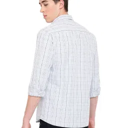 Cantabil Off White Regular Fit Check Shirt image 2