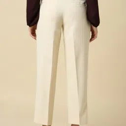 Allen Solly Beige Mid Rise Trousers image 2