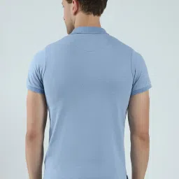 Monte Carlo Sky Blue Regular Fit Polo T-Shirt image 2