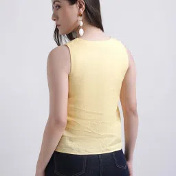 Iconic Yellow Linen Top image 2