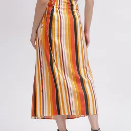 Gant Multicolored Striped Wrap Skirt image 2