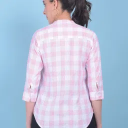 Crimsoune Club Peach Checks Shirt image 2