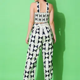 Globus White & Black Printed Co-Ord Set image 2