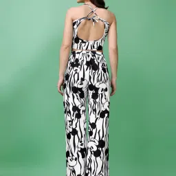 PURVAJA White & Black Printed Co-Ord Set image 2