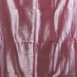 CHARUKRITI Red Blended Solid Saree With Unstitched Blouse image 5