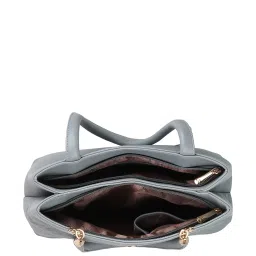 Mochi Light Blue Textured Medium Handbag image 4