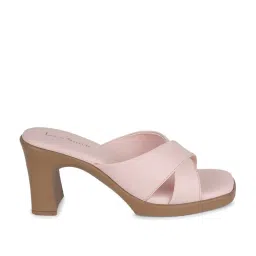 Louis Stitch Women's Pink Cross Strap Sandals image 2