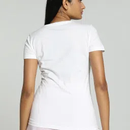 Puma White Cotton Printed T-Shirt image 2