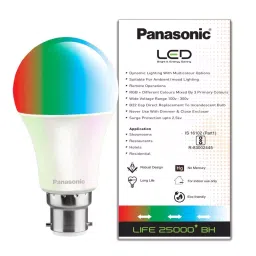 Panasonic 7W B22 Multicolour LED RGB Bulb PBUM11070 image 2