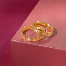 Mia by Tanishq Commitment Chronicles Band 18k Rose Gold Couple Ring (Single Quantity)-image-34