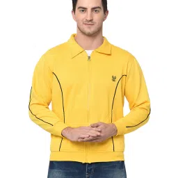 Vimal Jonney Navy & Yellow Hooded Sweatshirt - Pack of 2 image 3