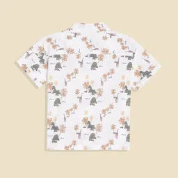 Allen Solly Boys White Printed Shirt image 2