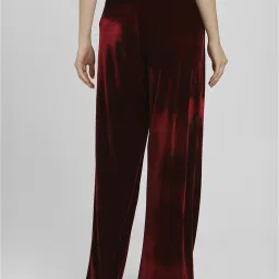Forever 21 Maroon Regular Fit Mid Rise Pants image 2