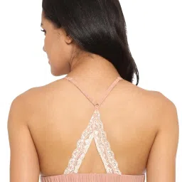 N-Gal Beige Lace Non-Padded Bralette image 2